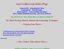 Tablet Screenshot of marvwalker.com